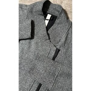 Lululemon Women's Back To It Wrap Heathered Speckled Black Fleece Jacket SZ 8